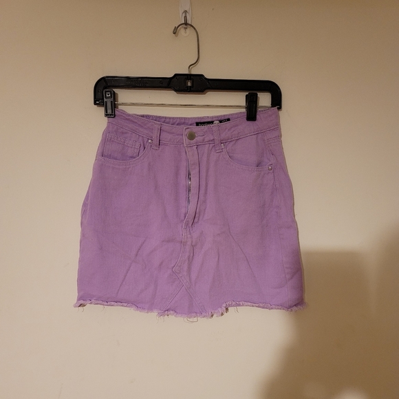 Purple Distressed Demin Skirt ๐ - Picture 4 of 6